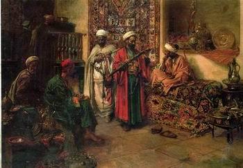 unknow artist Arab or Arabic people and life. Orientalism oil paintings 110 China oil painting art